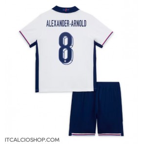 Inghilterra Alexander-Arnold #8 Prima Maglia Bambino Europei 2024 Manica Corta (+ Pantaloni corti)